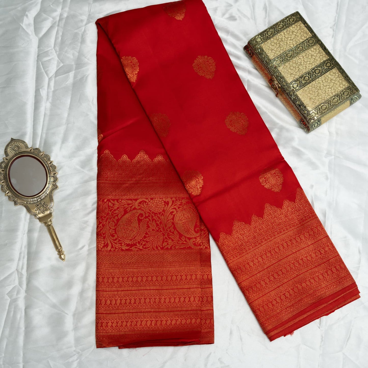 Rani Annapakshi Kanchivaram Silk Saree I Pure Silk I Ethereal Weaves UAE