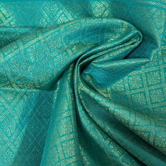 Neelvastra Royal Blue Kanchivaram Silk Saree | Gold Zari | Ethereal Weaves UAE