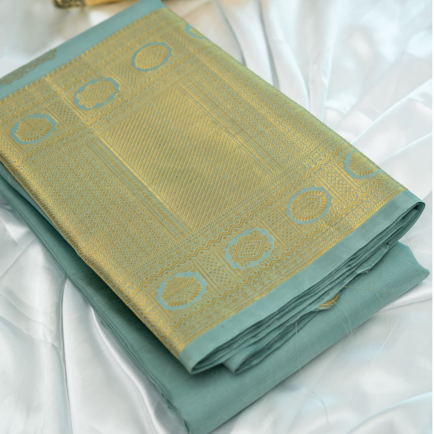 Aakasha Mayuri Kanchivaram Silk Saree I Pure Silk I Ethereal Weaves UAE