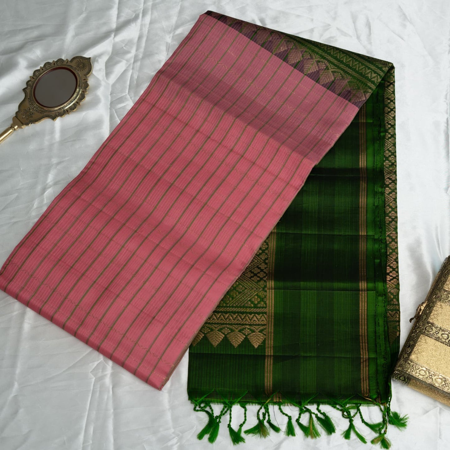 Padma Vanam Kanchivaram Silk Saree I Pure Silk I Ethereal Weaves UAE
