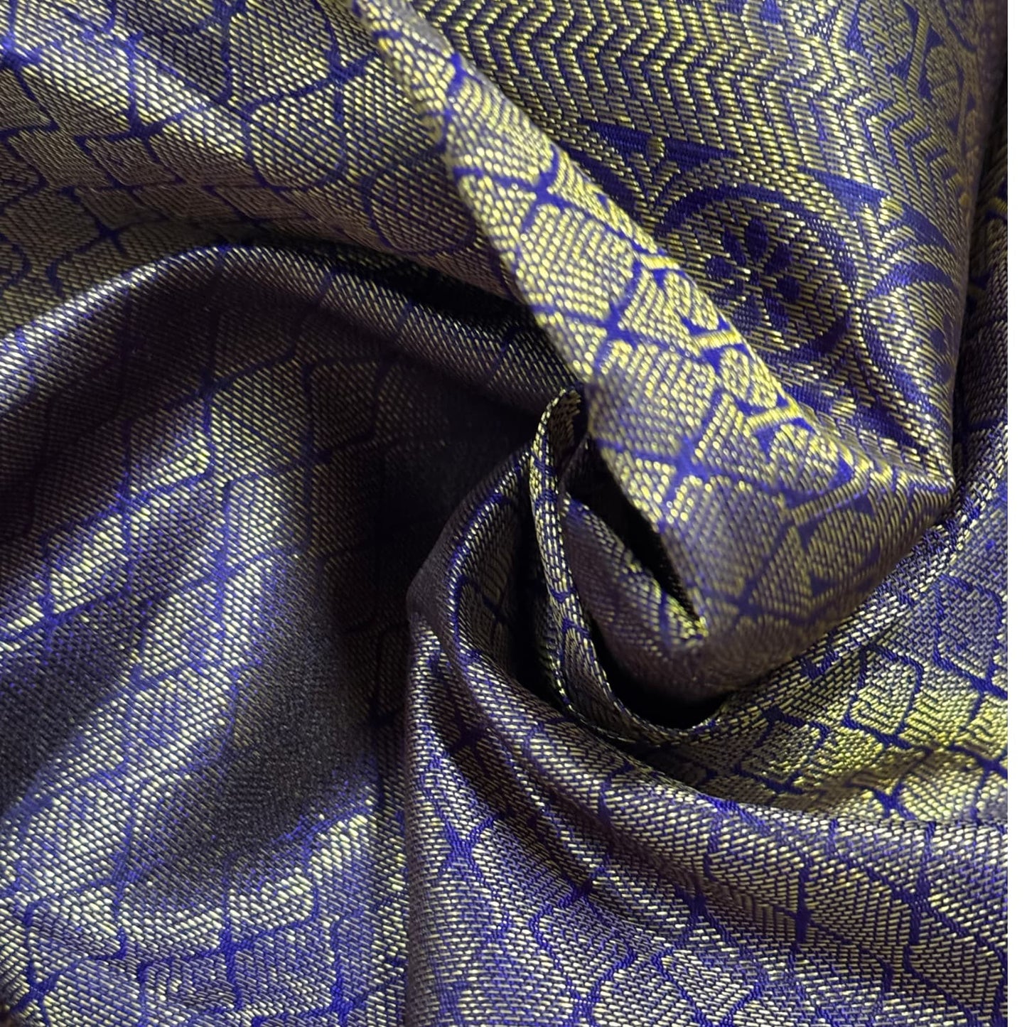 Kalpavriksha Neelam Kanchivaram Silk Saree I Pure Silk I Ethereal Weaves UAE