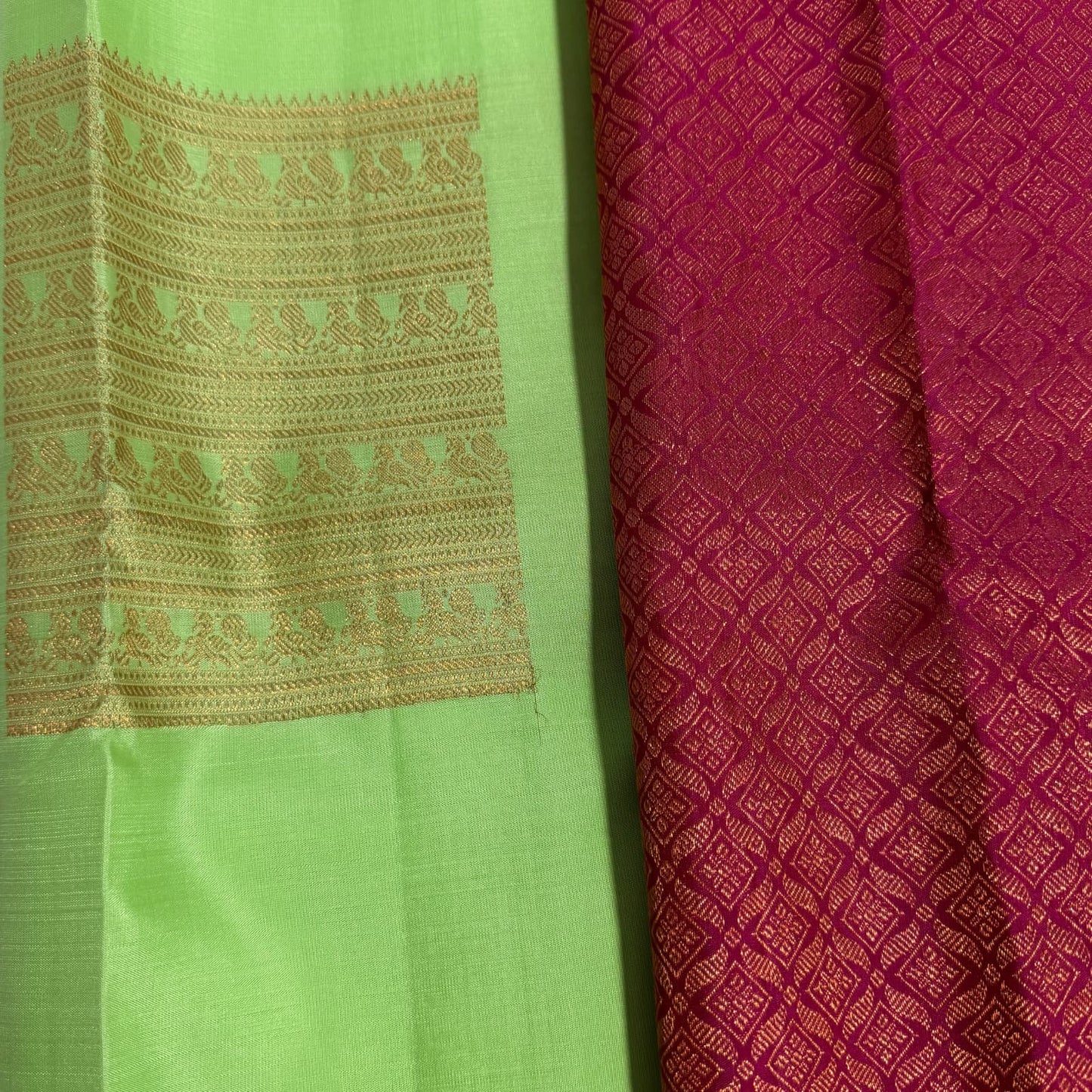 Mint Heritage Kanchivaram Silk Saree I Pure Silk I Ethereal Weaves UAE